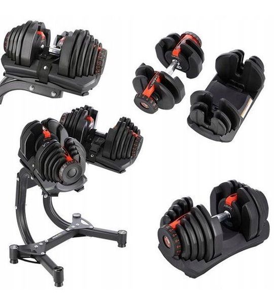 Verstelbare Halsters Set met Standaard - 2x 40kg Gecoate Halters