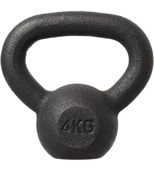 HMS KZG Serie - Gietijzeren Kettlebell - Ergonomische Handgreep - 4kg