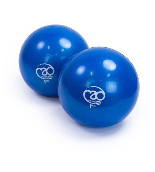 Pilates Mad Soft Pilates Weights - Blue - 2 x 1kg