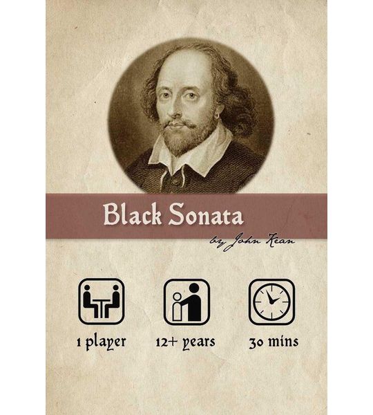 Black Sonata Solidaire Kaartspel Spel Engelstalig