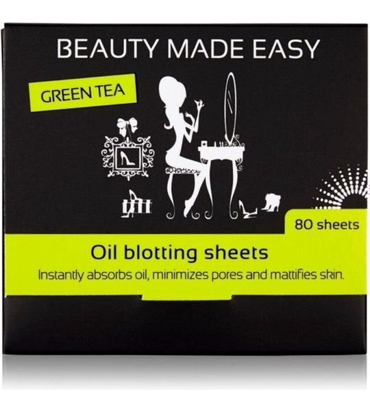 Beauty Made Easy Oil Blotting Sheets Green Tea
