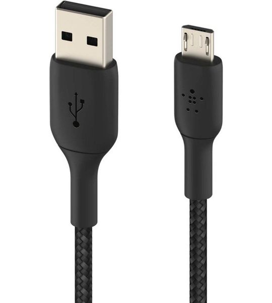 Belkin Usb A naar Micro Usb Kabel 1m Zwart Nylon