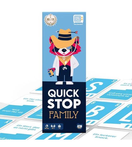 Vedes gezelschapsspel QuickStop familiespel - educatief spel voor kinderen