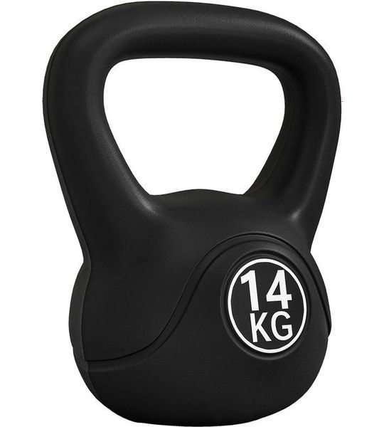 HOMCOM Kettlebell-Kunststoff, Sand-27L x 21B x 31H cm-Schwarz