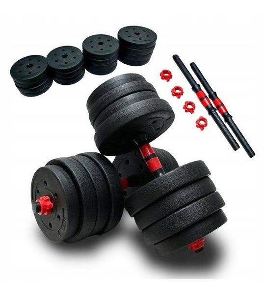 Merkloos Verstelbare Halterset 2x15kg (30kg) - Ideaal voor Krachttraining