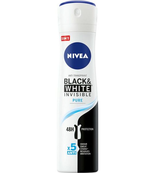 Nivea Black & White Invisible Pure Deodorant Spray