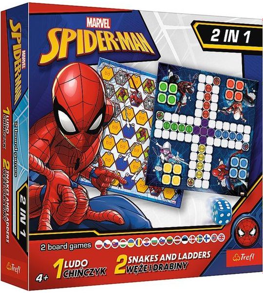 Spel 2in1 Chinese man / Slangen en ladders - Spider-man Trefl 02419