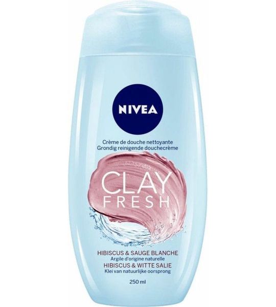 Nivea Clay Fresh Douchecrème Hibiscus & Witte Salie