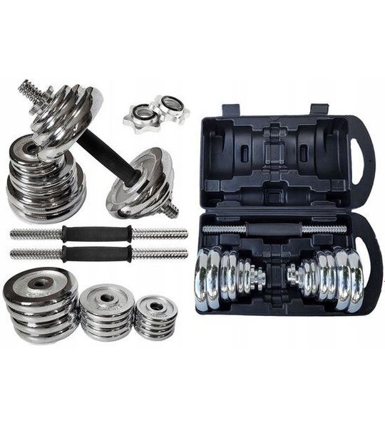Verstelbare Chromen Halters Set 2x10kg met Koffer - Merkloos
