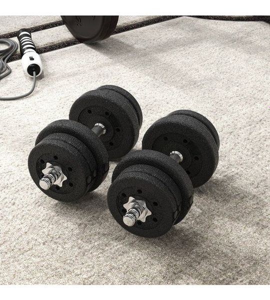 MODFU - Halterset - Staal - Zwart - 25 Kg