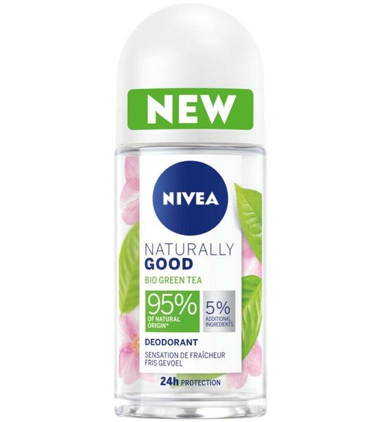 Nivea Naturally Good Bio Green Tea Deodorant Roll-On