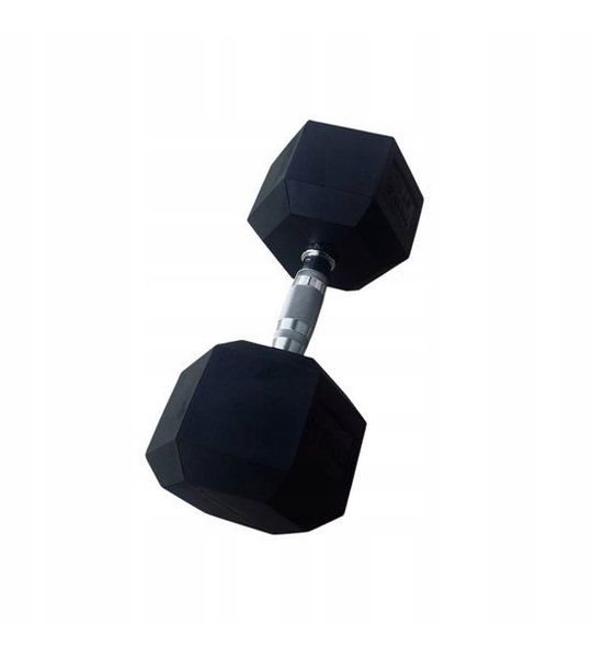 Zesthoekige Dumbbell 15 kg - Rubber Gecoat