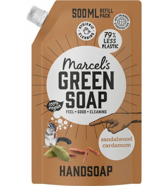 Marcels Green Soap Handzeep Sandelhout & Kardemom Navulling