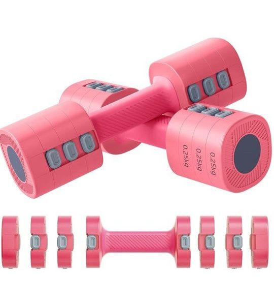 MODFU - Verstelbare Dumbbellset - Antirollend - Roze - ABS