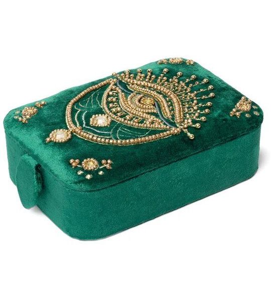 Sieraden- & Tarotdoos Fluweel met tarot oog