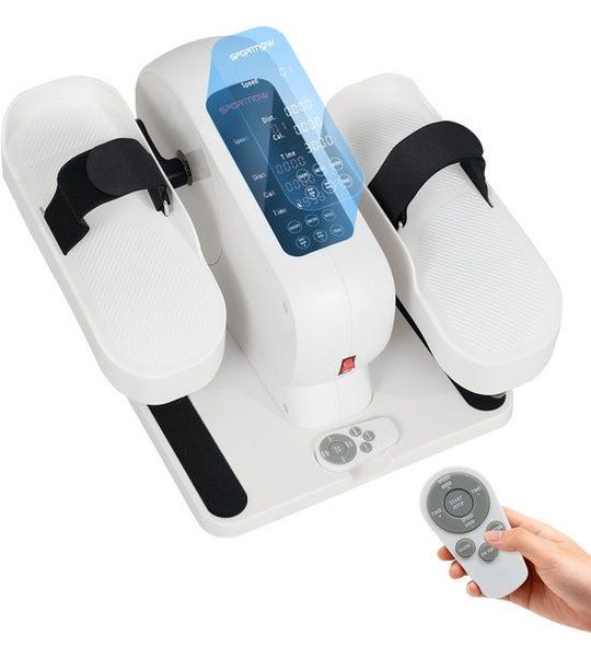 SPORTNOW Mini Elliptische Trainer - Staal, ABS - 45x42x26cm - Wit