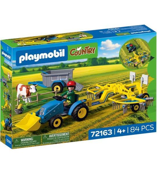 Playmobil Country Kleine Tractor met Hooimaaier - 72163