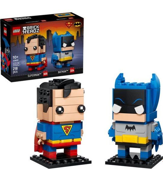 LEGO DC Brickheadz 40859 - Golden Age Superman™ en Batman™ Figuren