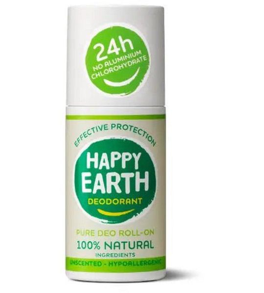 Happy Earth Pure Deo Roll-On Unscented
