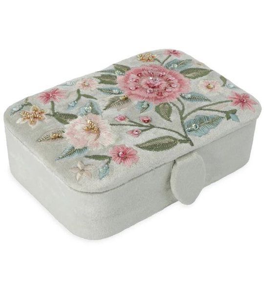 Sieraden- & Tarotdoos Fluweel bloemenprint