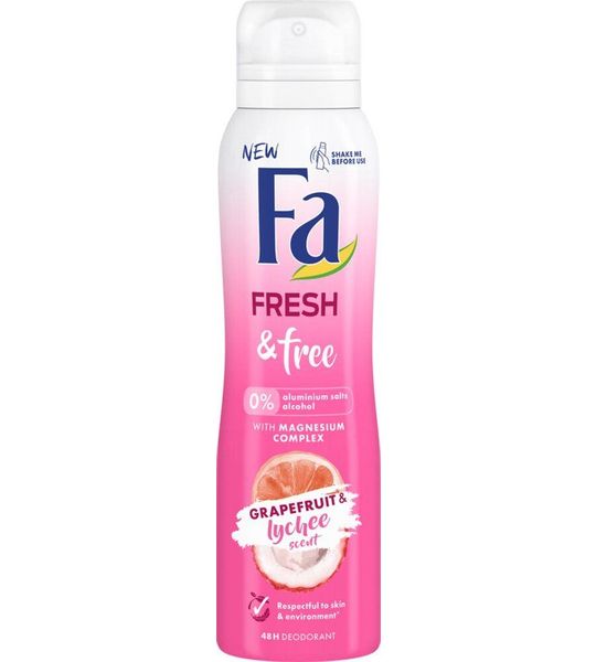 Fa Fresh & Free Grapefruit & Lychee Deospray