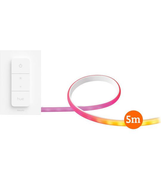 Philips Hue Gradient Lightstrip basisset 5 meter + Draadloze dimmer