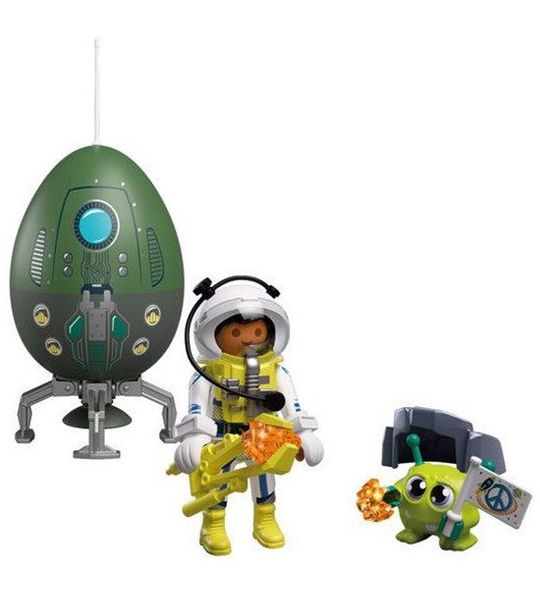 PLAYMOBIL – 72103 – Speelset ruimte-ei – astronaut en alien