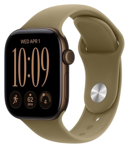Apple Watch Series 12 GPs 42mm - Dark Bronze Aluminium Case Sport Band M/l Smartwatch Olive