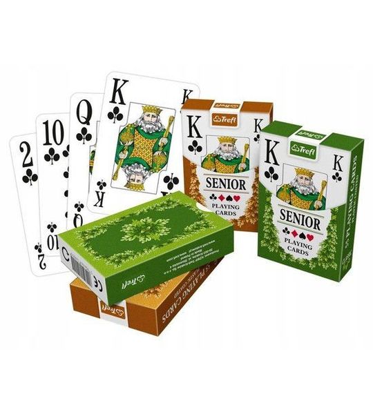 Trefl Classic Senior 55 Speelkaarten - Speciaal voor Ouderen