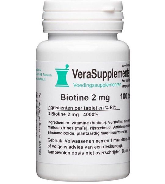 VeraSupplements Biotine 2 mg Tabletten