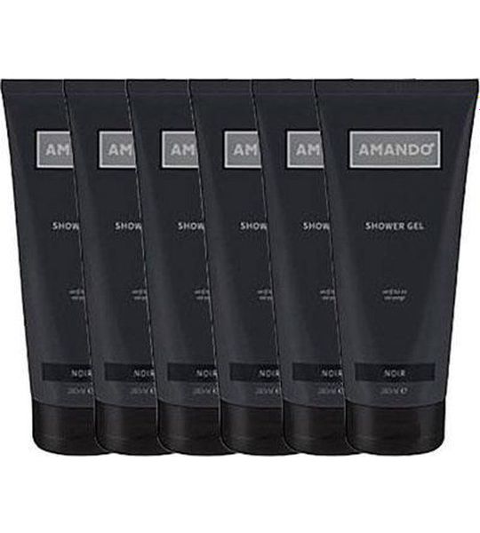 Amando Noir showergel 6 x 200 ml (6-Pack)