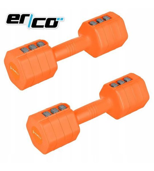 Verstelbare Dumbbells 2x2,5kg HMS voor Fitness & Krachttraining