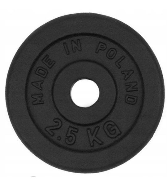 Gietijzeren Gewicht 2,5 kg, Gat Ø 32 mm - voor Halterstang en Dumbbells