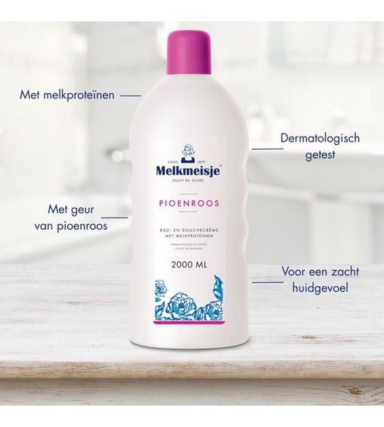 Melkmeisje Pioenroos Bad- en Douchecrème