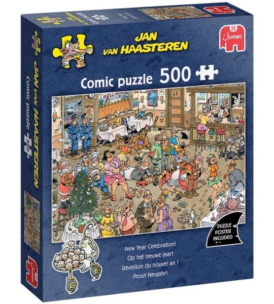 Jumbo - Jan van Haasteren - Op het nieuwe jaar - 500 stukjes - Puzzel