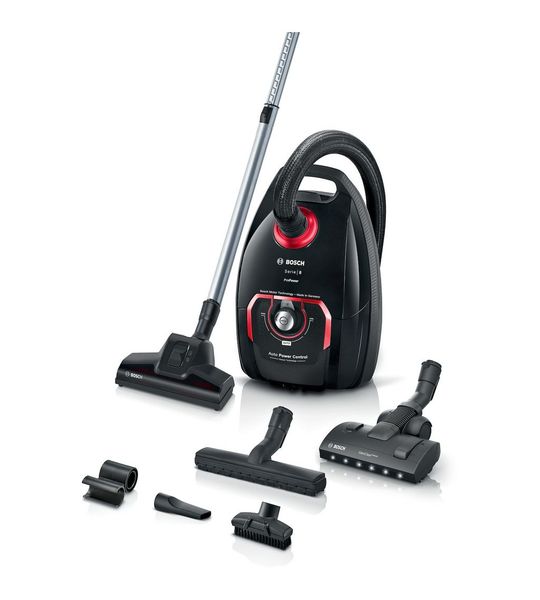Bosch BGL8POW0L Stofzuiger met zak Zwart