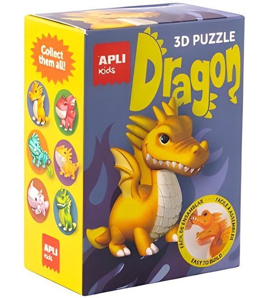 Apli Puzzel Draken Donkerblauw
