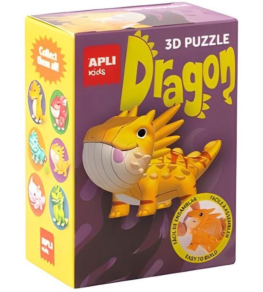 Apli Puzzel Draken Paars