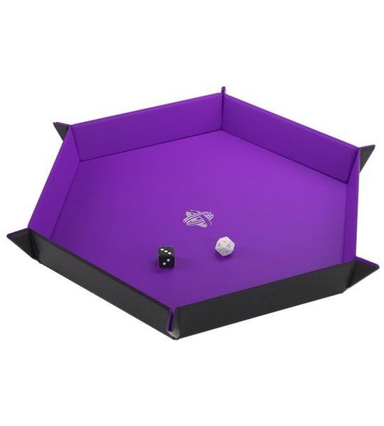 Dice Tray Magnetic Hexagonal: Paars - Accesoires