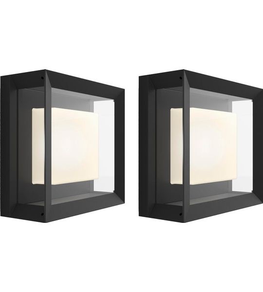 Philips Hue Econic Wandlamp Modern Buiten Duo Pack