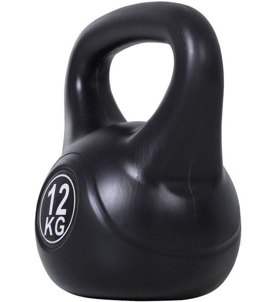 MODFU-Kettlebell-Zwart-Plastic-Zand Gevuld-12 Kg