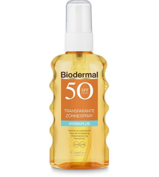 Biodermal Zonnebrand - Hydraplus - Transparante zonnespray - SPF 50 - 175ml