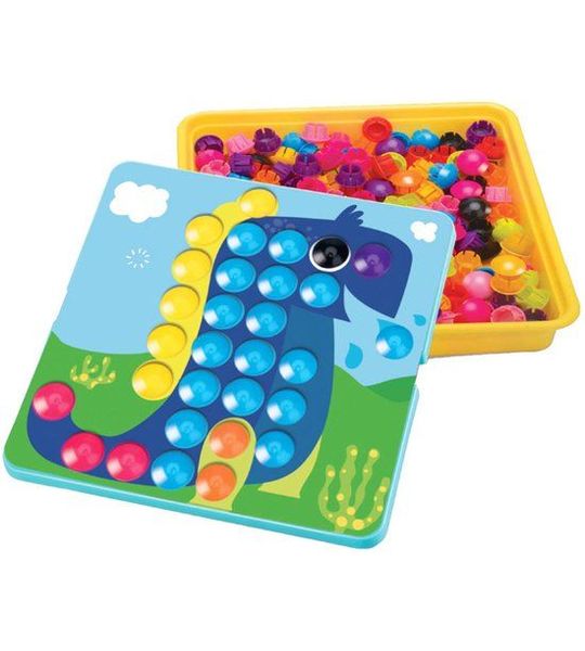 Kleurenbuttons met Opbergbox Geel, 55dlg.
