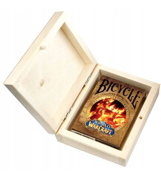 Bicycle Word of Warcraft klassieke speelkaarten in houten kist