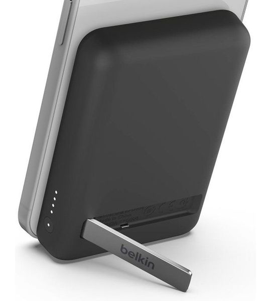Belkin Magsafe Compatibel Wireless Power Bank With Kick Stand 5000mah Black
