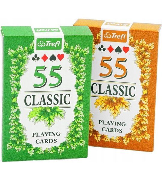Trefl Classic Speelkaarten Set - 3x2 Talie (55 kaarten)