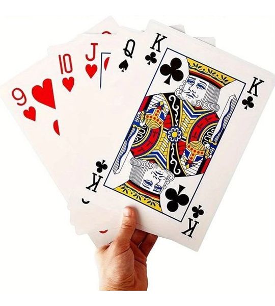 XXL Speelkaarten - 4x Groter dan Normaal, Perfect voor Feestjes
