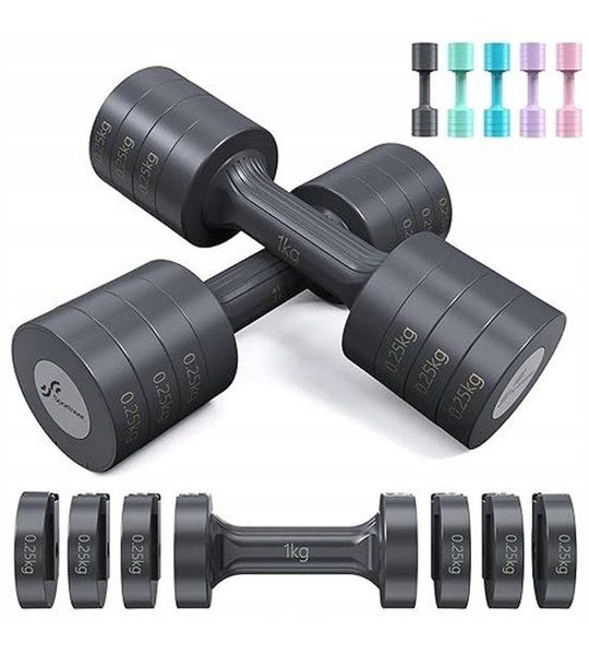 Verstelbare Dumbbells voor Dames: 1-2.5kg Set (2 stuks)