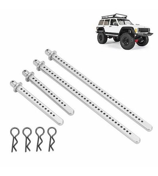 Aluminium Carrosseriehouders RC SCX10 4 Stuks Verstelbaar