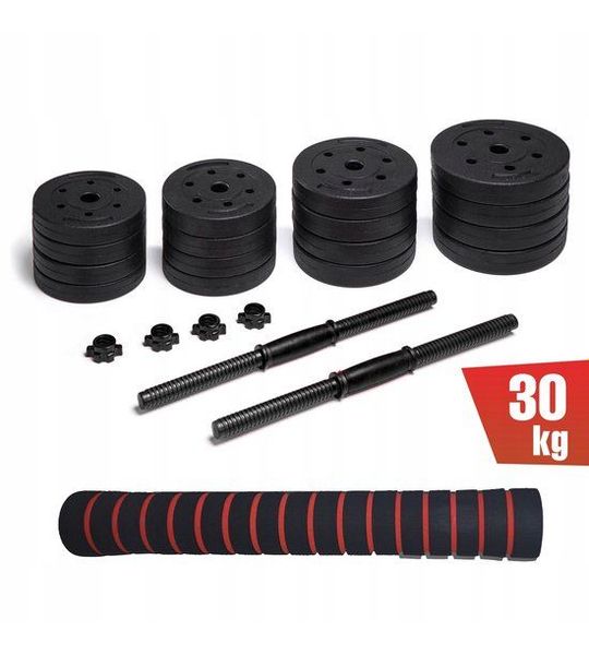 Verstelbare Halsters en Stang Set 30kg - Ideaal voor Thuis Fitness